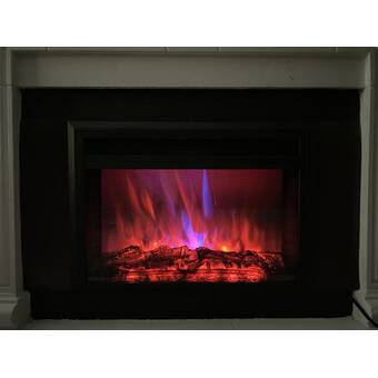 Red Barrel Studio Teri Wall Mounted Electric Fireplace Insert