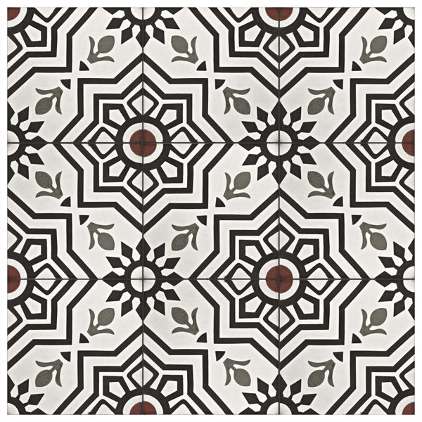 Elitetile Ciment 8 X 8 Cement Patterned Wall Floor Tile Reviews Wayfair