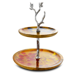 3 Tier Wood Cake Stand Wayfair