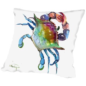 Crab Throw Pillow