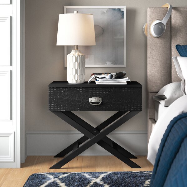 black crocodile nightstand