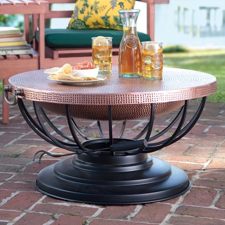 Plow Hearth Copper Wood Burning Fire Pit Reviews Wayfair Ca