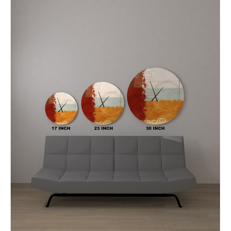 Ebern Designs Sequacious Bubbly Abstract Wall Clock Wayfair wayfair