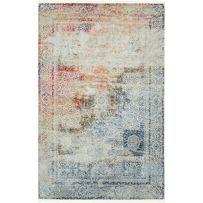 Bungalow Rose Lonerock Abstract Multicolor Area Rug Reviews Wayfair