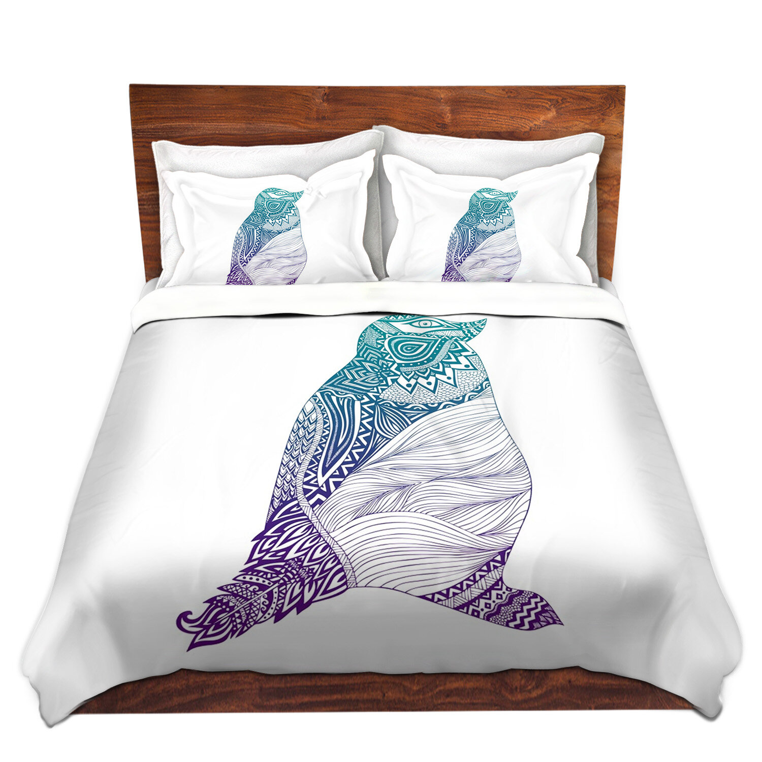 East Urban Home Duotone Penguin Duvet Cover Set Wayfair