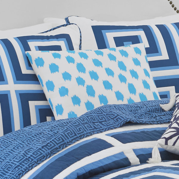 Jill Rosenwald Home Greek Key Embroidered Decorative Cotton Throw Jill Rosenwald Home Greek Key Embroidered Decorative Cotton Throw Pillow Wayfair