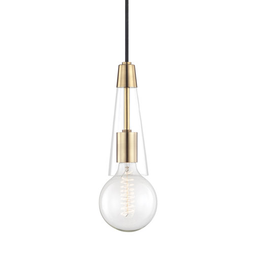 Corrigan Studio® Coleman 1-Light Single Bulb Pendant | Wayfair