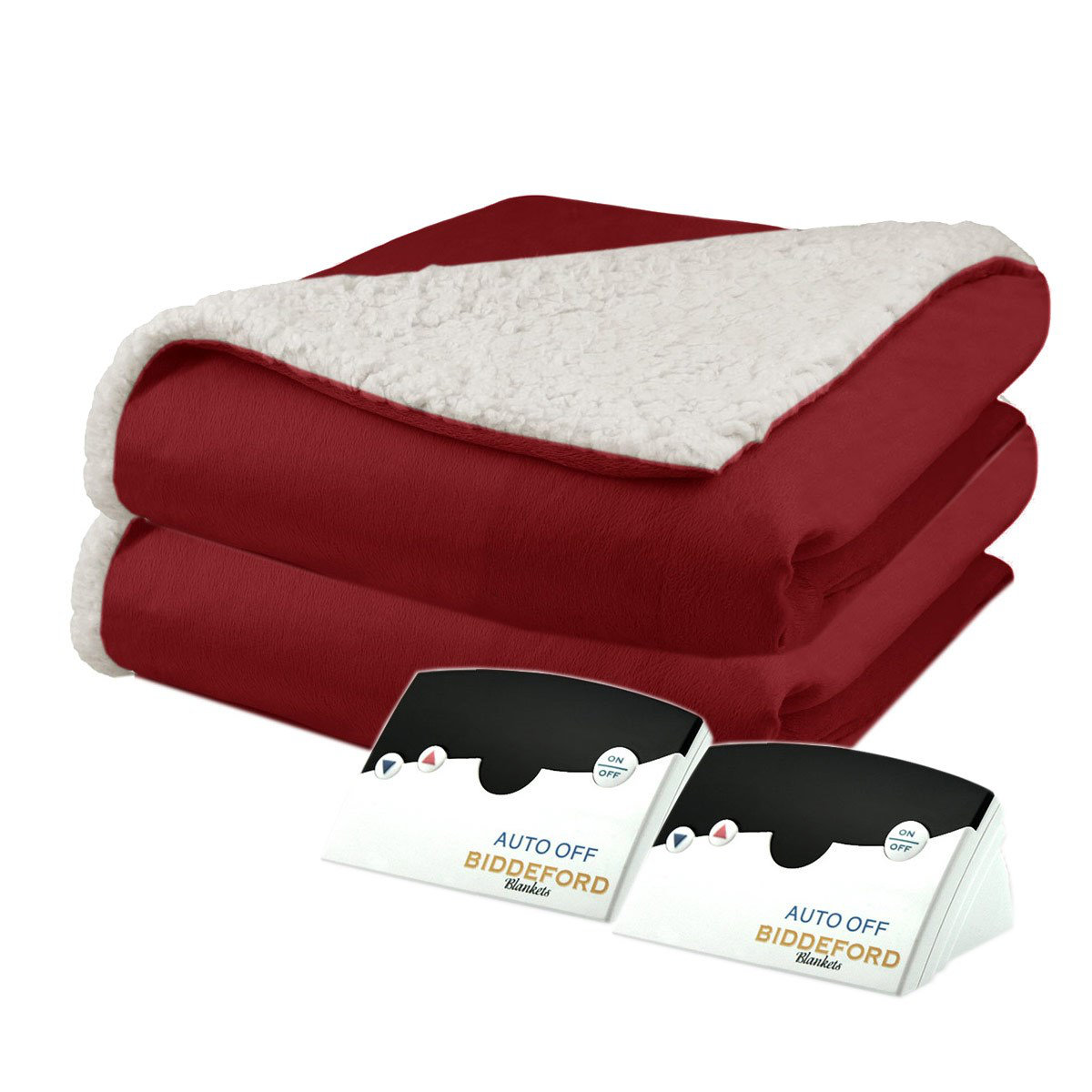 Biddeford Blankets Pure Warmth Biddeford Micro Mink And Sherpa