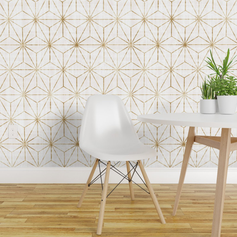 Ivy Bronx Lofton Geometric Removable Peel And Stick Wallpaper Panel Reviews Wayfair