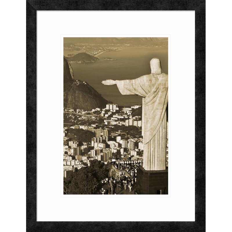Global Gallery 'Overlooking Rio de Janeiro' by Danny Lehman Framed Graphic  Art