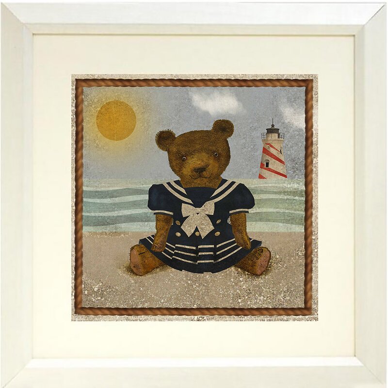 teddy bear framed art