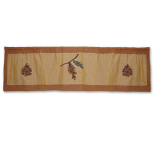 Pinecone Curtains Wayfair Pinecone 54 Curtain Valance