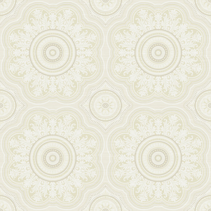 Charlton Home Golbus Medallion 27 L X 27 W Smooth Wallpaper Roll