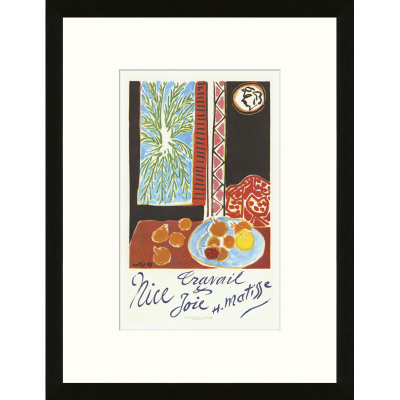 School of Paris 'Travail et Joie Nice 1948' by Henri Matisse Framed Lithograph