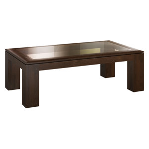 Couchtisch Rossano mit Glasplatte 41 x 120 x 70 ..