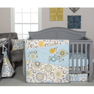 Pom Pom Spa 4 Piece Crib Bedding Set