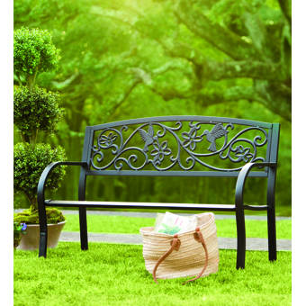 Plow Hearth Hummingbird Aluminum Garden Bench Reviews Wayfair Ca