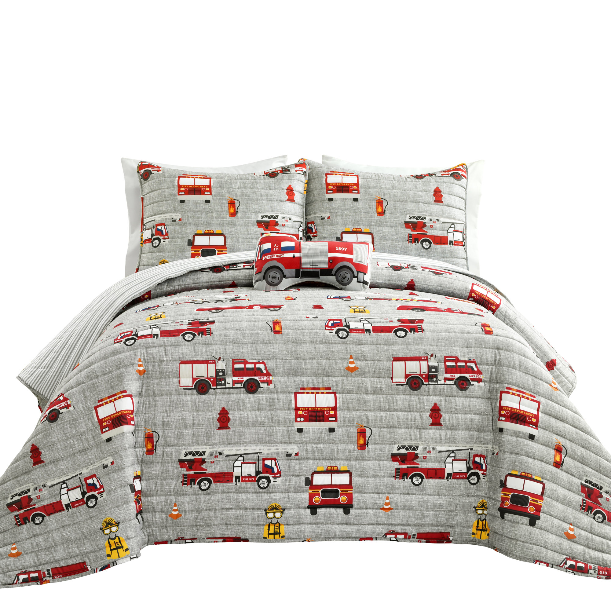 fire truck crib set