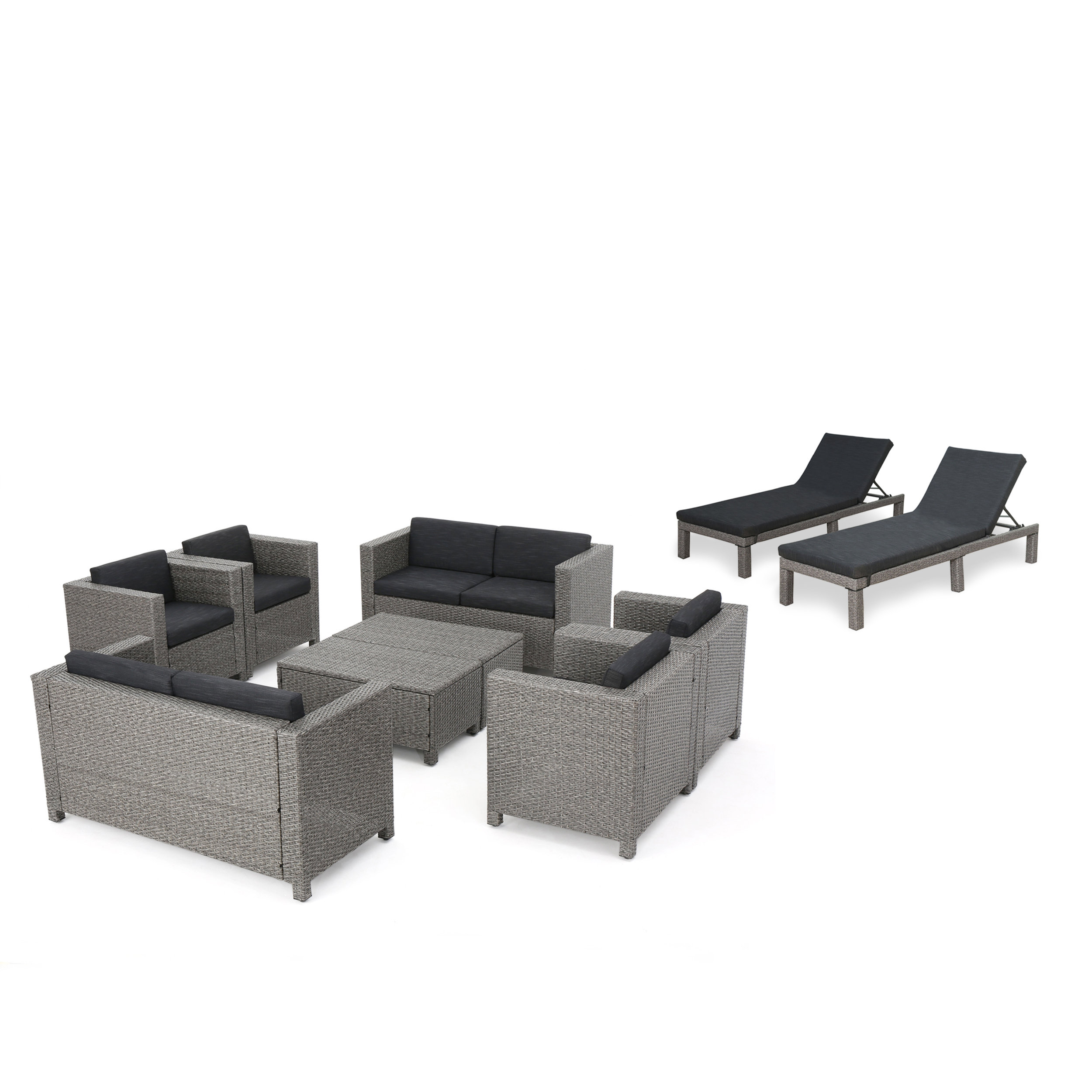 Wade Logan Furst Outdoor 10 Piece Rattan Sofa Set With Cushions Wade Logan Furst Outdoor 10 Piece Rattan Sofa Set With Cushions Wayfair