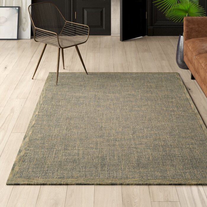 Blom Hand Tufted Wool Gold Grey Area Rug