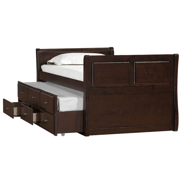 Harriet Bee Chamblee Captains Bed With Trundle And Drawers