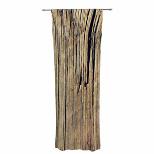 Nick Nareshni Tree Bark Pattern Photography Abstract Sheer Rod Pocket Curtain Panels (Set of 2)