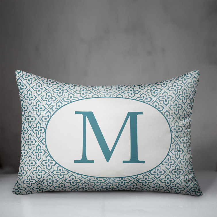 outdoor monogram pillows