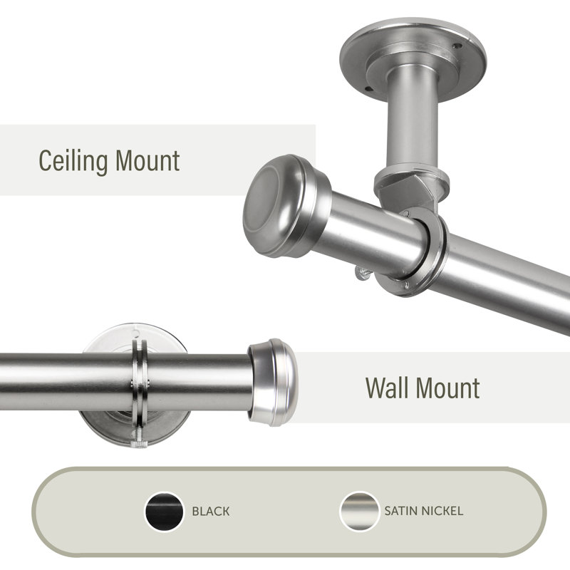 Brayden Studio Stapleford Single Curtain Rod Reviews Wayfair