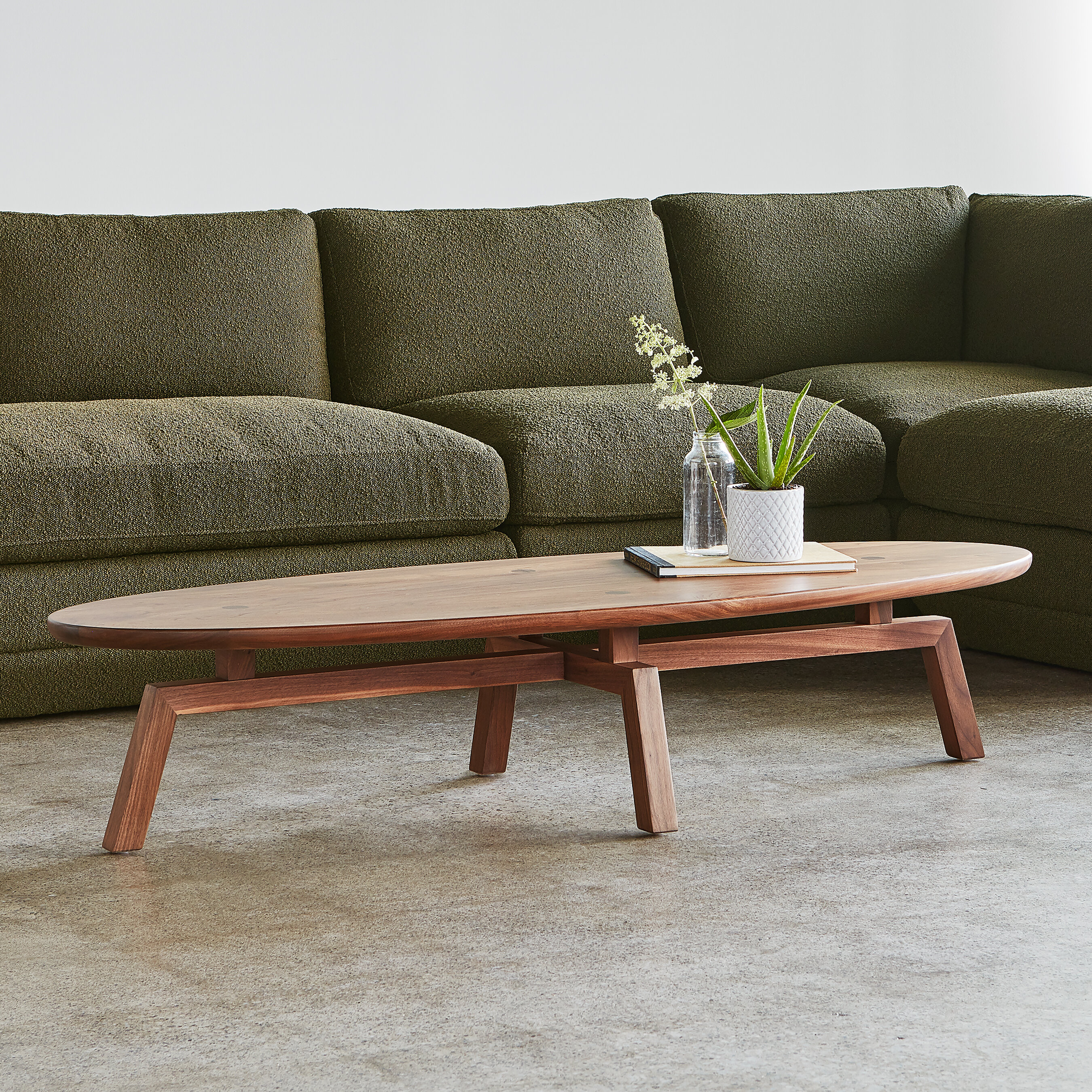 Gus Modern Solana Oval Coffee Table Wayfair