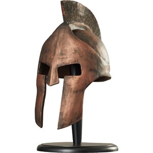 Greek Spartan Helmet Sculpture