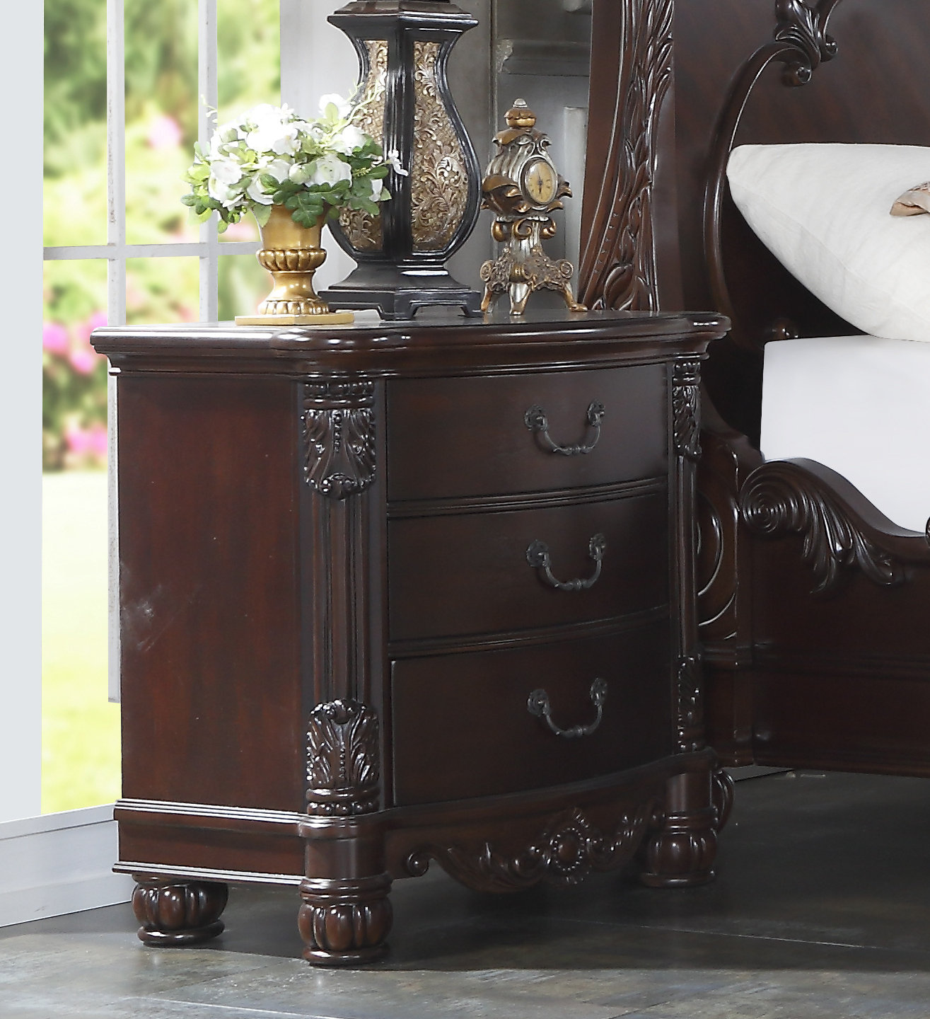 Astoria Grand Treyton Solid Wood 3 Drawer Nightstand Reviews
