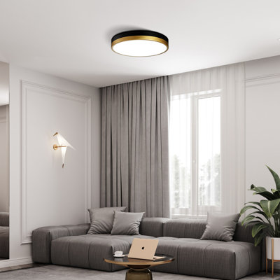 Hopeland 1 - Light 13'' Simple Circle LED Flush Mount