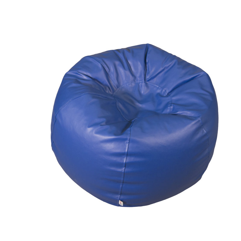 Zoomie Kids Standard Faux Leather Bean Bag Chair Lounger