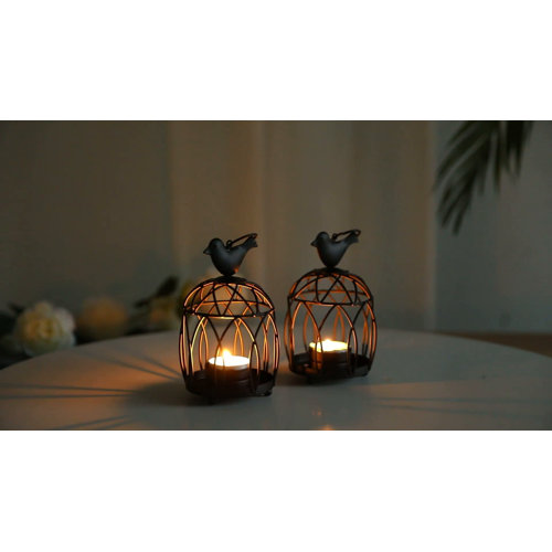 NEW METAL BIRD TEA LIGHT POWERED SPINNING CANDLE HOLDER DECORATION SPIN05 