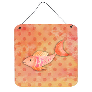 Burnt Orange Wall Decor Wayfair Fish Orange Aluminum Wall Décor