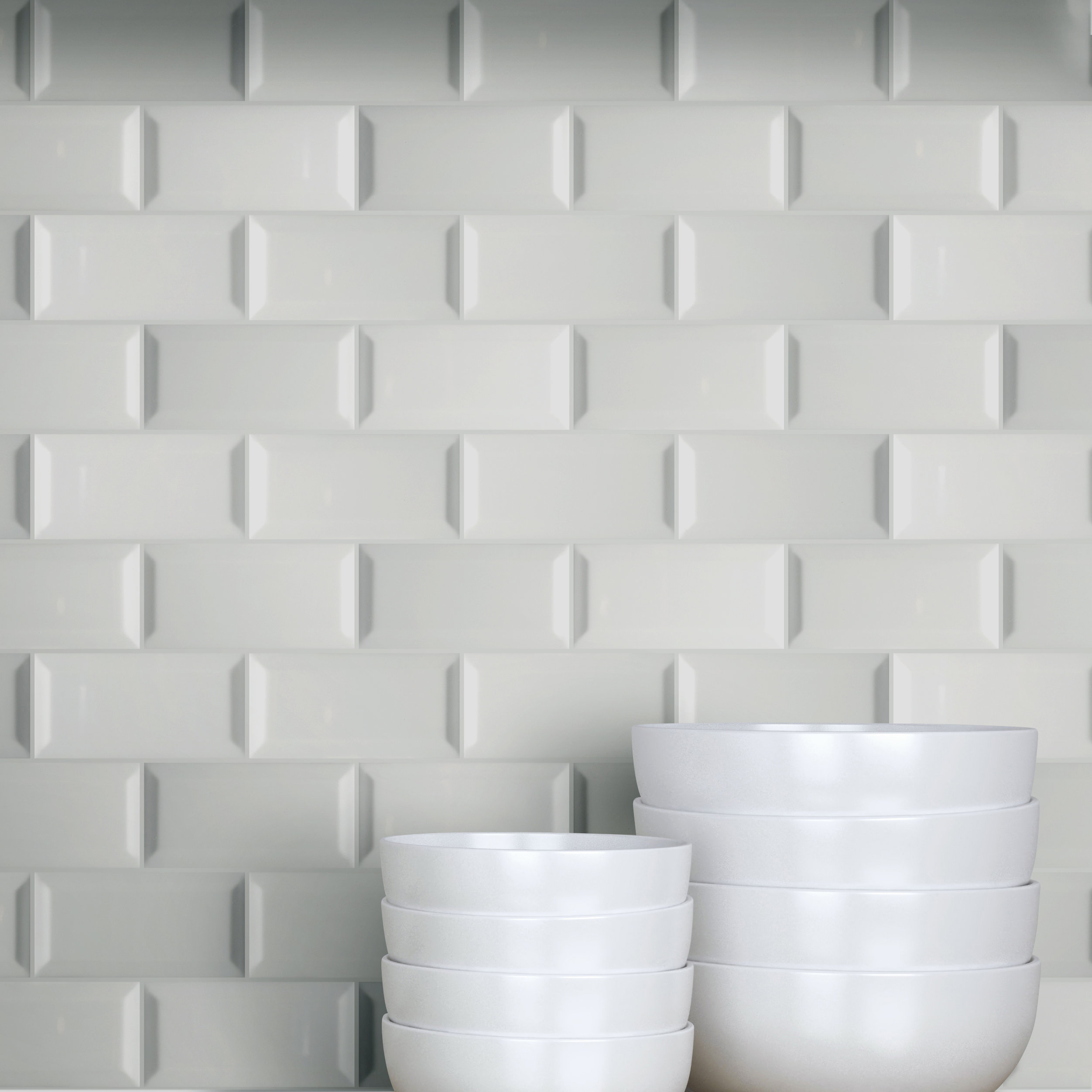 Msi Beveled 3 X 6 Ceramic Subway Tile Reviews Wayfair Msi Beveled 3 X 6 Ceramic Subway Tile