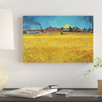 Vault W Artwork Sunset Wheat Fields Near Arles 1888 By Vincent