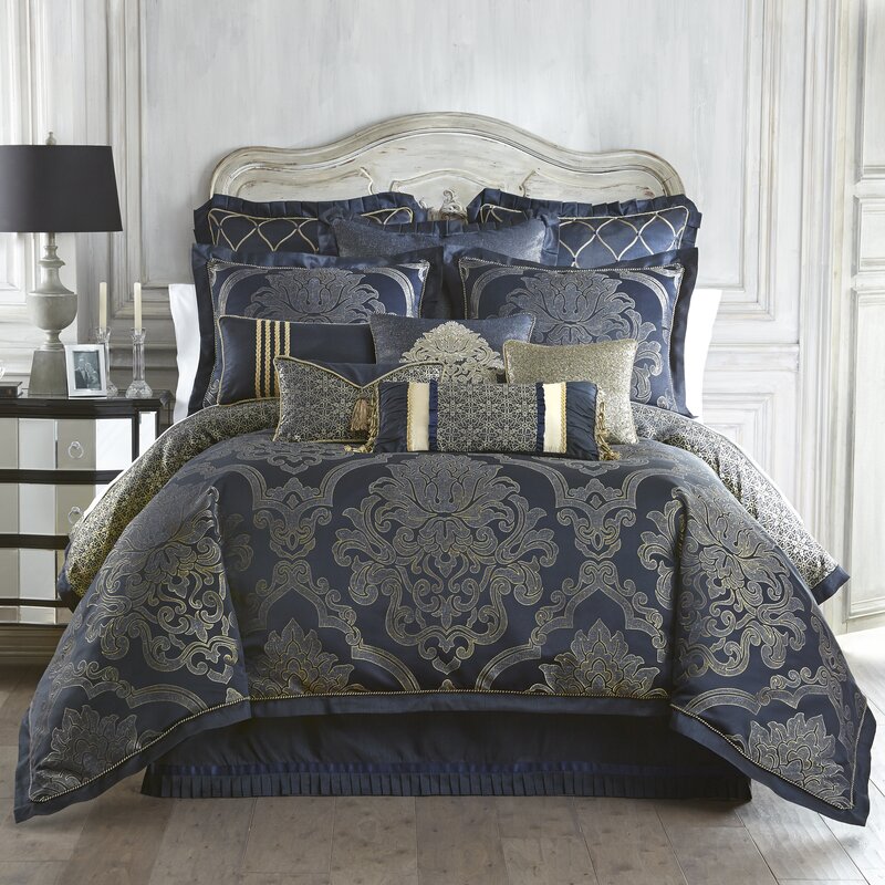 Waterford Bedding Vaughn 4 Piece Reversible Comforter Set