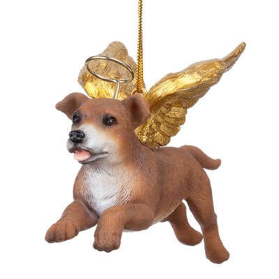 Design Toscano Pitbull Dog Angel Hanging Figurine