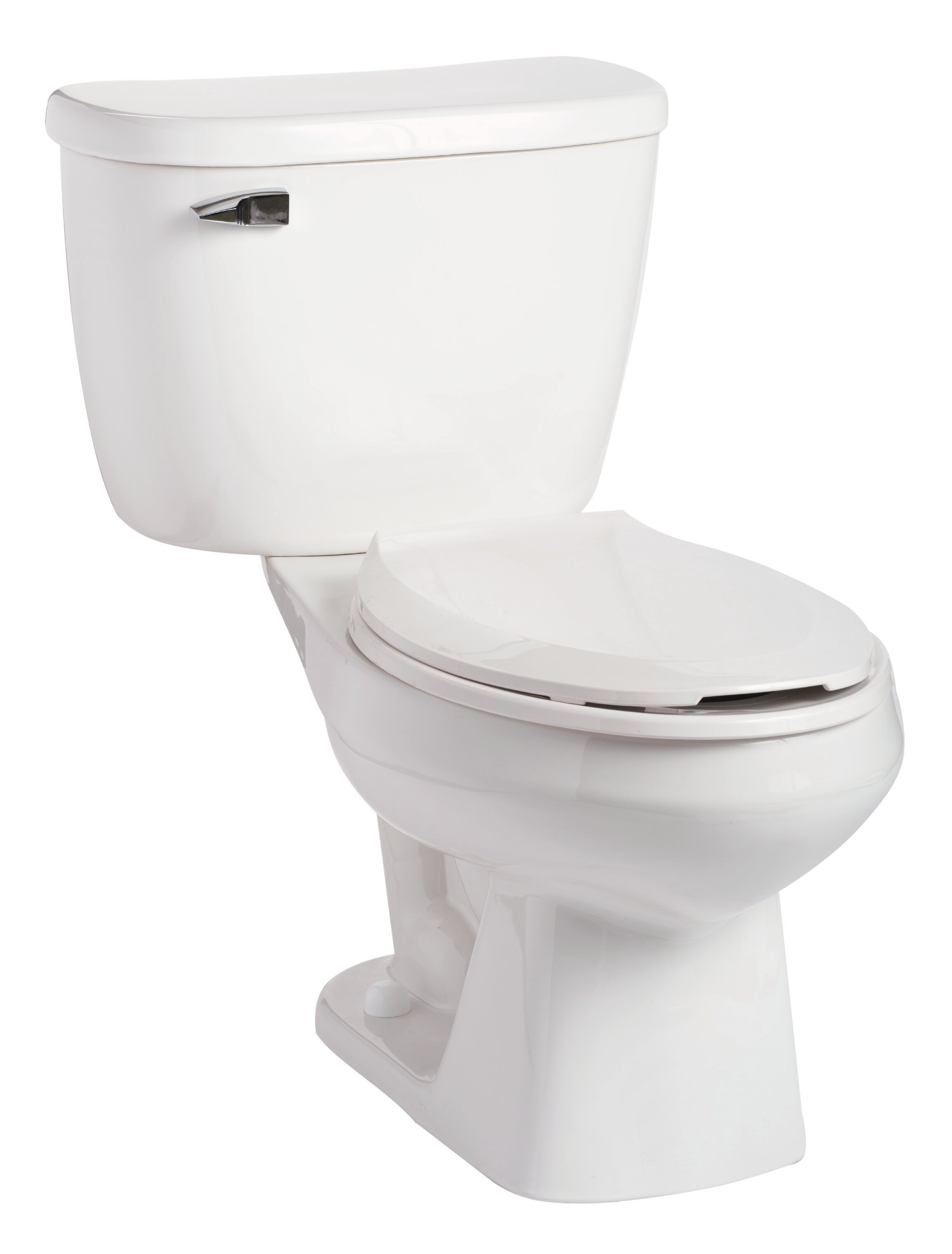 Mansfield Quantum Pressure-Assist 1.6 GPF Elongated Two-Piece Toilet ...