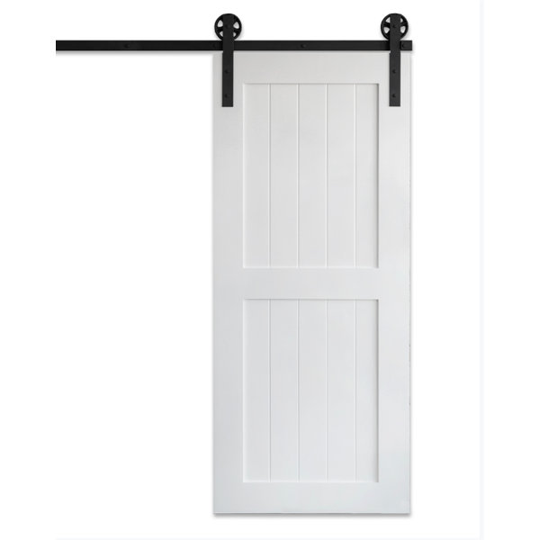 Artisan Hardware Paneled Manufactured Wood Classic Barn Door Without Installation Hardware Kit Wayfair