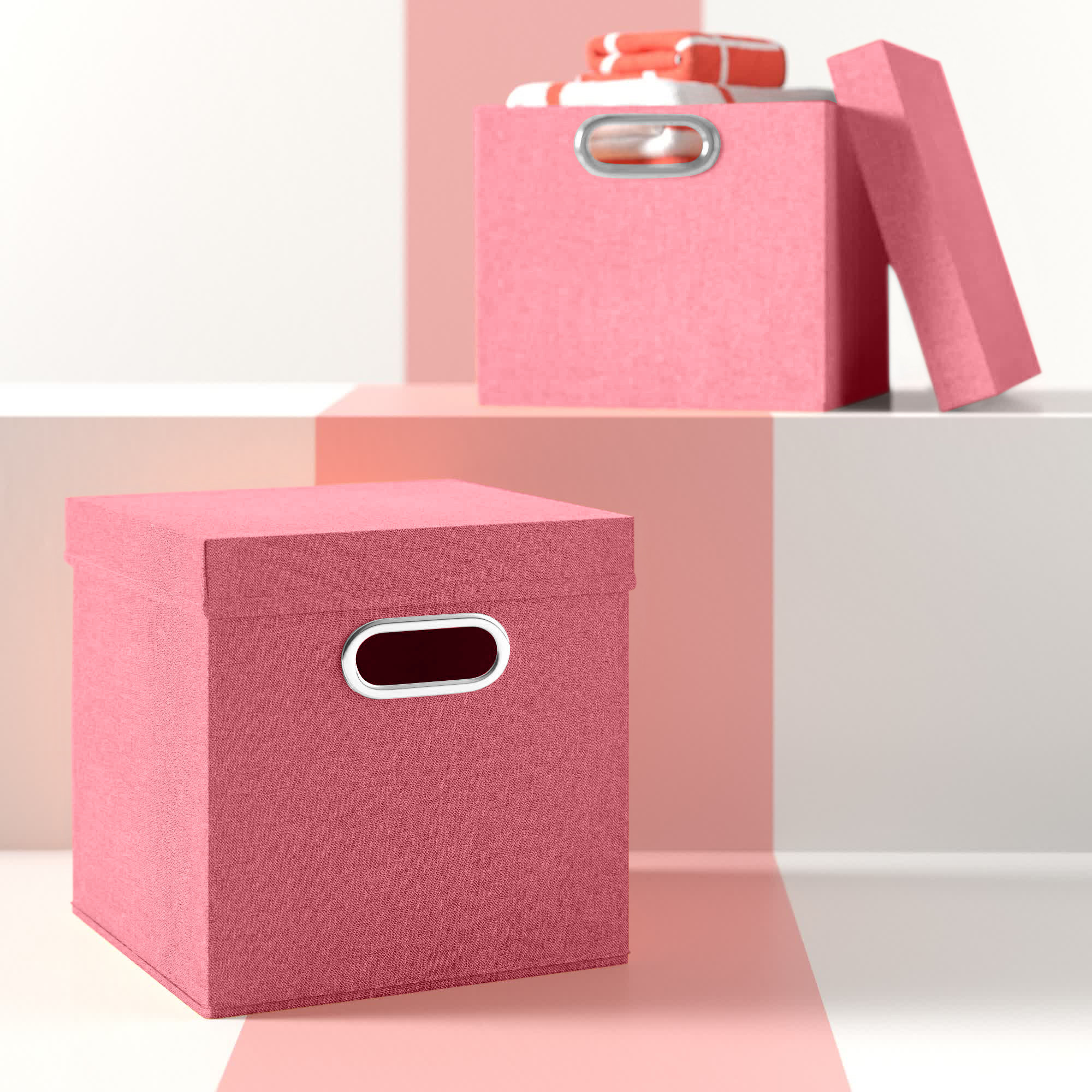 pink tote storage