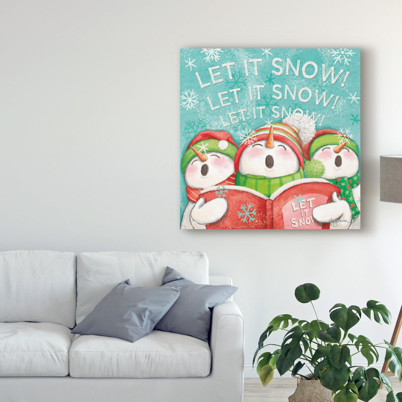 East Urban Home Let It Snow Viii Acrylic Painting Print On