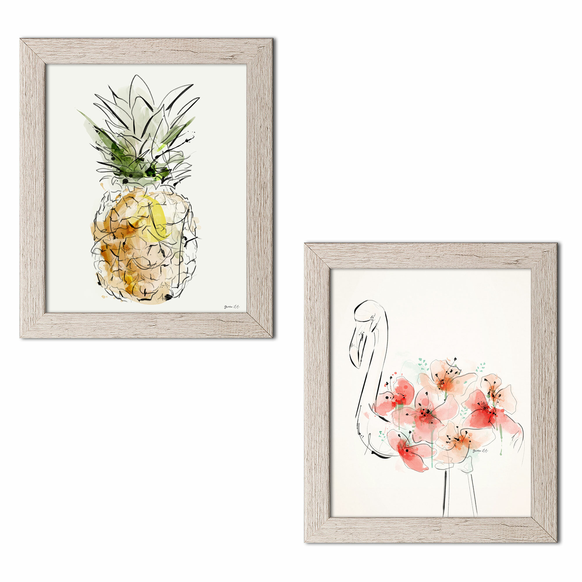 3dRose Lens Art by Florene T-Shirts Image of Still Life of Gold Cat and Pineapple Pineapple and Beach Art 