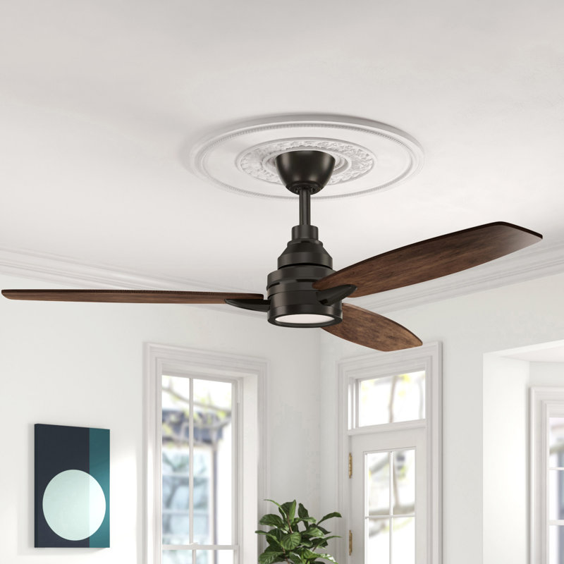 60 Kovach 3 Blade Led Standard Ceiling Fan With Remote Control And Light Kit Included Reviews