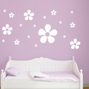 18 Piece Flower Wall Decal Set