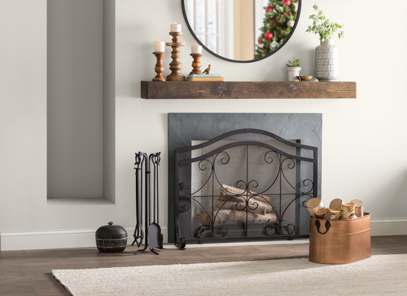 Plow Hearth Single Panel Iron Fireplace Screen Reviews Wayfair