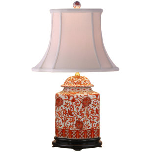 Red Ginger Jar Lamps Wayfair Porcelain Scallops Jar 22 Table Lamp