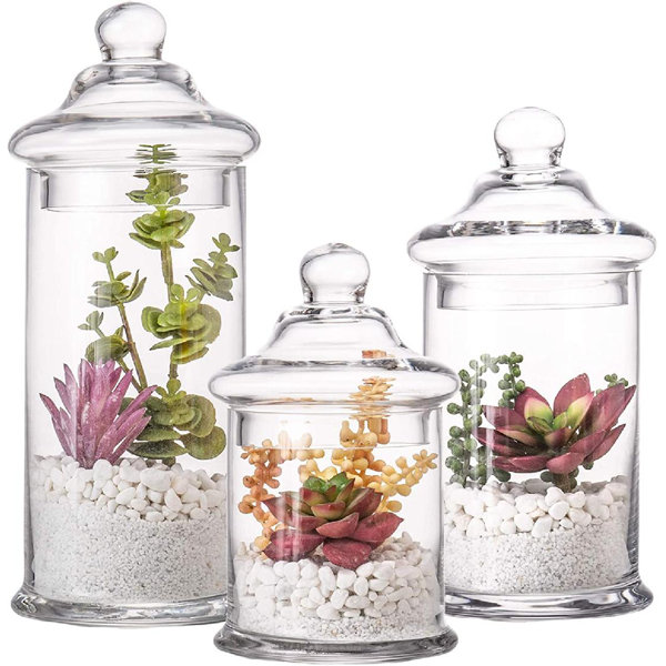 Rebrilliant Jeylanie 3 Piece Bathroom Storage Container Set | Wayfair