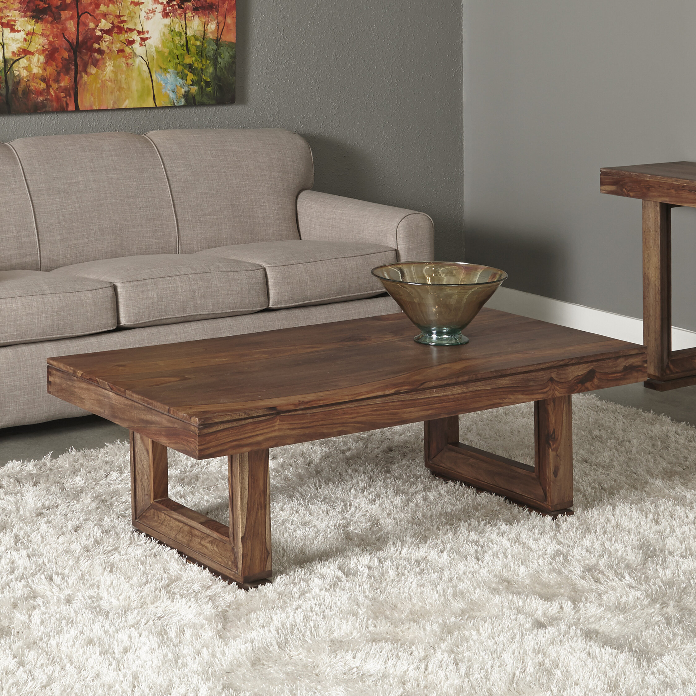 posner trestle coffee table